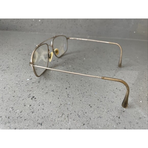 Marchon Autoflex w Flexon Eyeglasses Frames ONLY 40 Gold Full Rim 58-15-150 - Picture 4 of 16